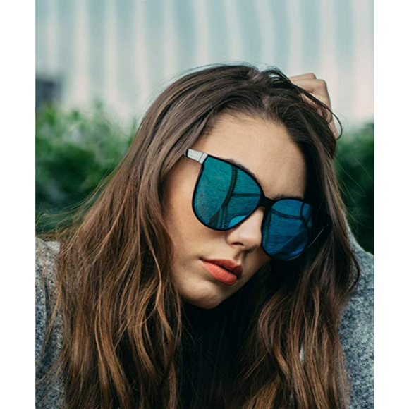 Cat Eyes Sunglasses for Women, Polarized Oversized - Picture 2 of 3